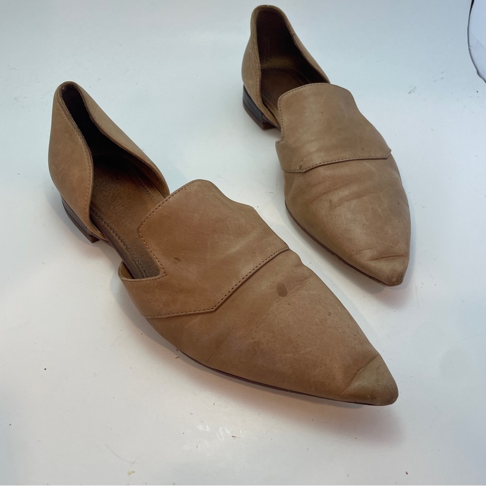 Sarto By Franco Sarto‎ Pointed Toe A Toby Loafer Brown Women's Size 8